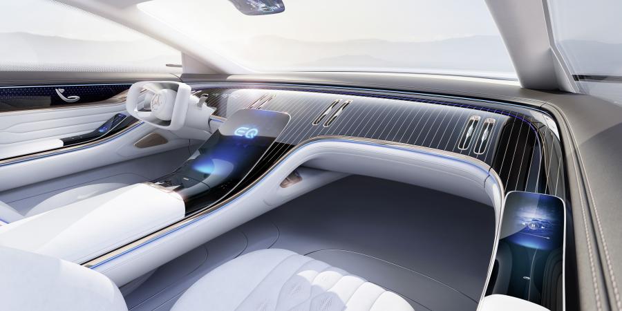 Торпедо Mercedes-Benz Vision EQS 2019 года  (фото 48 из 54)